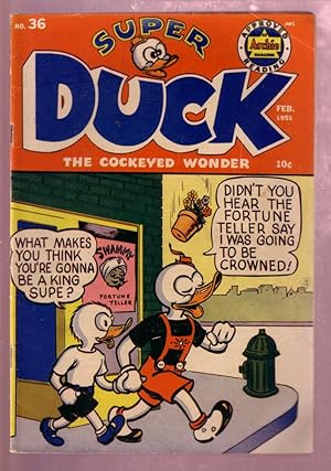 SUPER DUCK #36 1951 AL FAGALY SWAMI-FLYING SAUCER STORY VF-