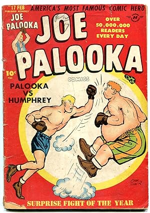 JOE PALOOKA #17 '48-HUMPHREY V JOE-LITTLE MAX-BLACK CAT G/VG