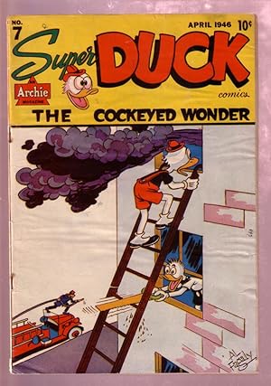SUPER DUCK #7 1946 WACKY FUNNY ANIMALS - AL FAGALY ART VG