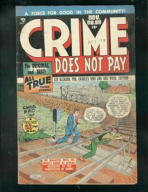 CRIME DOES NOT PAY #69 1948-CHARLES BIRO-NORMAN MAURER! VG