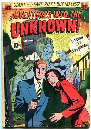 ADVENTURES INTO THE UNKNOWN #25-WERE-TIGER - VAMPIRES FN-