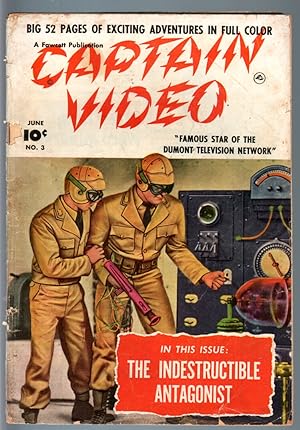 CAPTAIN VIDEO #3-1951-FAWCETT-SCI-FI COMIC-GOLDEN AGE-GEORGE EVANS-G minus G-