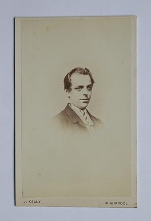 Carte De Visite Photograph. Portrait of a Young Man.