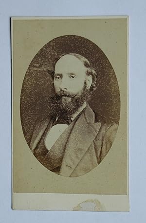Carte De Visite Photograph. Portrait of a Bearded Gentleman.