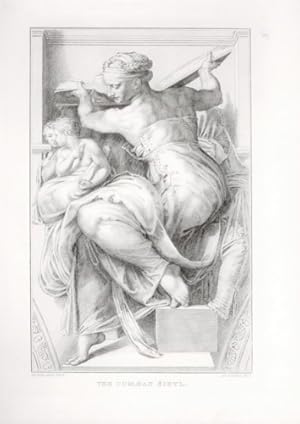 Victorian Steel Engraving: THE CUMAEAN SIBYL