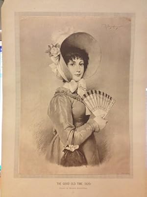 Robert Beyschlag (Artist): 1886 Lithograph Fashion Print - The Good Old Time (1820)