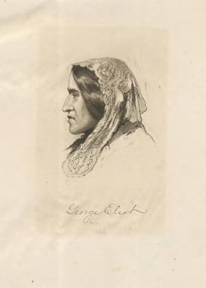 1888 Etching: Portrait of George Eliot