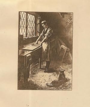 1888 Etching: Adam Bede (from George Eliot's Adam Bede)
