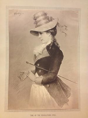 Robert Beyschlag (Artist): 1886 Lithograph Fashion Print -Time of the Revolution (1792)