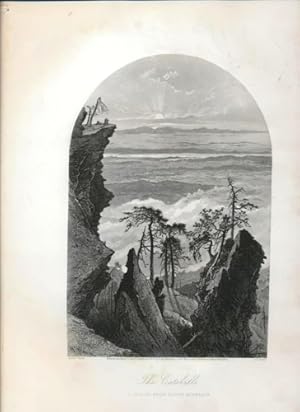 1874 Engraving - The Catskills, Sunrise from South Mountain