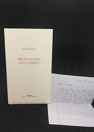 Breve Storia Dell'Ombra (Signed First Italian Edition)