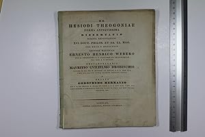 De Hesiodi Theogoniae forma antiquissima dissertatio scripta renuntiationi