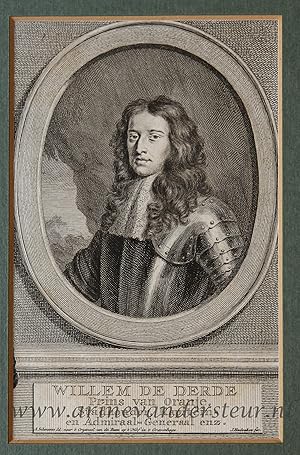 [Antique print; engraving] WILLEM DE DERDE (Willem III), published ca. 1749-1759.