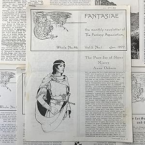 FANTASIAE NEWSLETTER (1977 - VOL. 5 NO. 1-12)