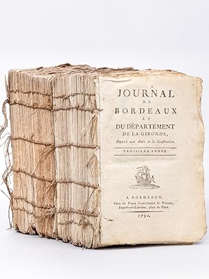 Journal de Bordeaux et du Département de la Gironde. [ Ensemble non suivi de 235 numéros, du Same...