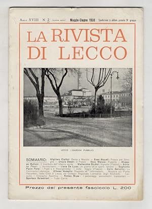 RIVISTA di Lecco. Anno XVIII. N. 3. Maggio-giugno 1959.
