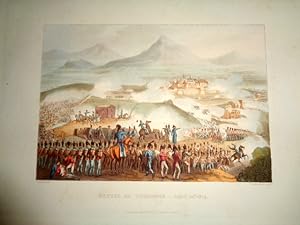 Battle of Toulous, April 19th 1814. Hand Coloured Aquatint. Pub March 1st 1815.
