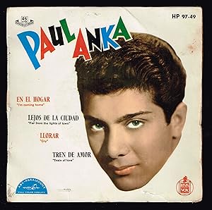 Paul Anka. En el Hogar HP 97-49 ABC-Paramount 1962 Disco