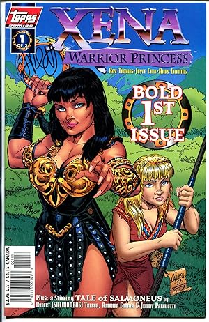 Xena Warrior Princess #1 1997-Topps-sined by Jimmy Palmiotti-1st issue-#74-NM