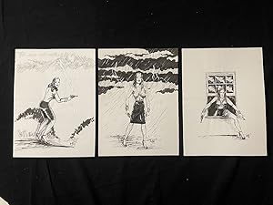 Five Original Senorita Rio Pin Ups by Michael S 1974