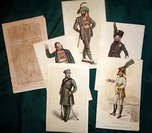 Andreas Hoffer & others. 5 hand coloured copper engravings. Tyrolean and Austrian Napoleonic War ...