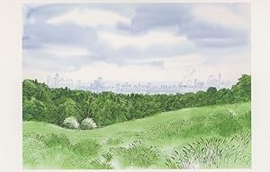 Hampstead Heath from Kenwood in July London Painting Postcard