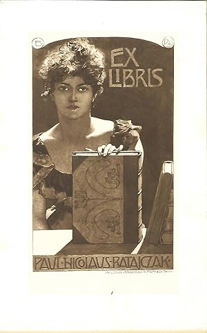 Exlibris Paul Nicolaus Ratajczak. Heliogravure.