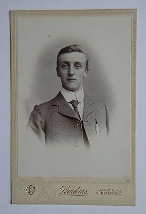 Cabinet Photograph: A Studio Portrait of a Young Man.