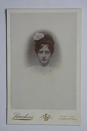 Cabinet Photograph: A Studio Portrait of a Young Woman.