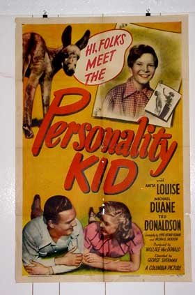 PERSONALITY KID-1946-ONE SHEET G/VG