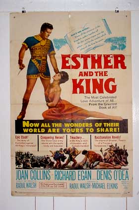 ESTHER AND THE KING-1960-ONE SHEET VG