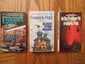 Frederik Pohl Three (3) Paperback Book Lot, including: Undersea City; Black Star Rising, and; In ...
