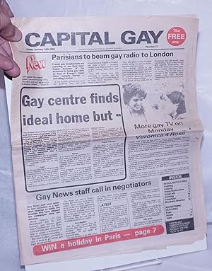 Capital gay: a weekly newspaper published by Gay Men #77, Friday January 4th, 1983: Gay Centre fi...