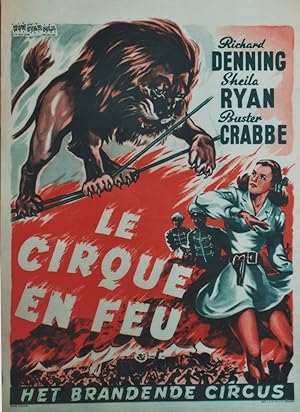 "LE CIRQUE EN FEU (CAGED FURY)" Affichette belge originale entoilée / CAGED FURY (1948) Réalisé p...