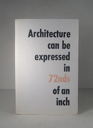 Architecture can be expressed in 72nds of an inch. A visual and literary discovery of Porthsmouth...