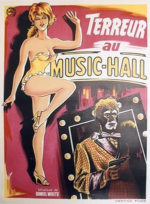 "TERREUR AU MUSIC-HALL (CITA IMPOSIBLE)"Affiche originale entoilée / Réalisé par Antonio SANTILLA...