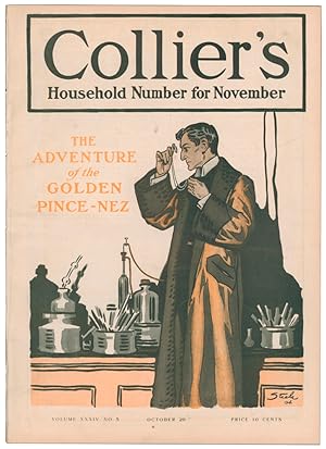 The Adventure of the Golden Pince-Nez [in] Collier's Weekly. Volume XXXIV, number 5