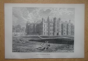Front of Burghley House.