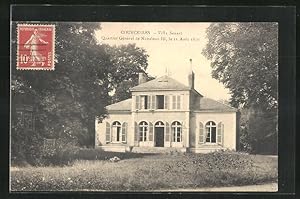 Carte postale Courcelles, Villa Senart Quartier General de Napoleon