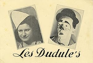 "LES DUDULE'S (CLOWNS PARODISTES MUSICAUX)" Photo originale (BRUXELLES années 40)