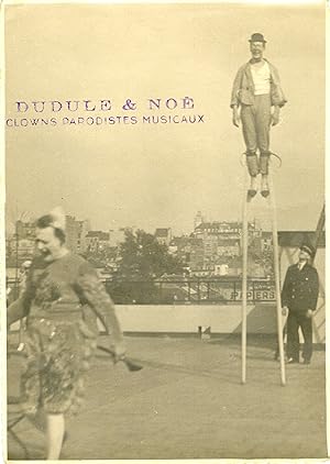 "DUDULE & NOË Clowns parodistes musicaux" Photo originale années 40