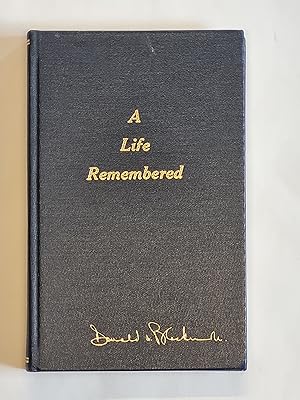 A Life Remembered - signed copy
