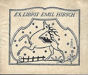 Exlibris Emil Hirsch. Klischée.