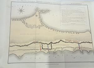 Plan Of Major Gen Coote's Landing and Operations at Alexandria. January 1st, 1803. Copper Engraving.