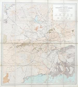 Stanford's Geological Map of London Shewing Superficial Deposits. Compiled by. Assistant Keeper o...