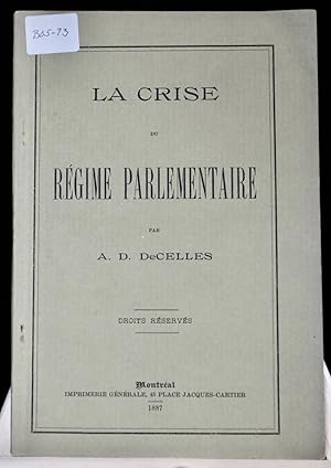 La crise du régime parlementaire