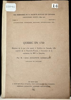 Québec en 1730
