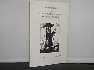 Transactions of the Samuel Johnson Society of the Northwest, Volume 15, 1984 -Articles include Dr...