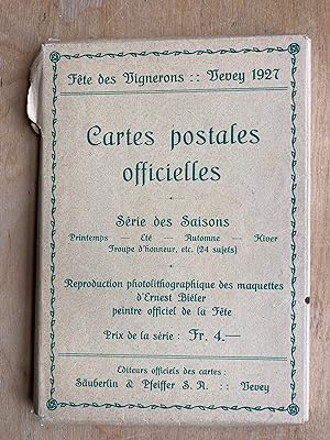 Fête des Vignerons 1927 - Cartes postales officielles. Série des Saisons et Série de la Noce.
