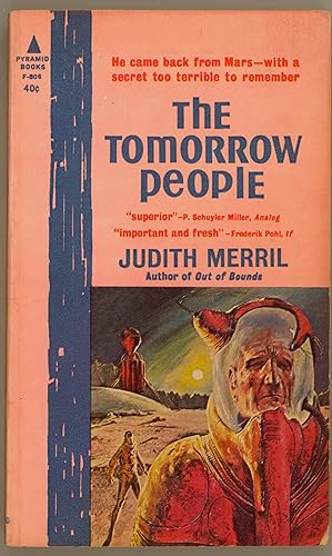The Tomorrow People by Judith Merril - 1962 Second Printing of Pyramid Books F-806, Vintage Paper...
